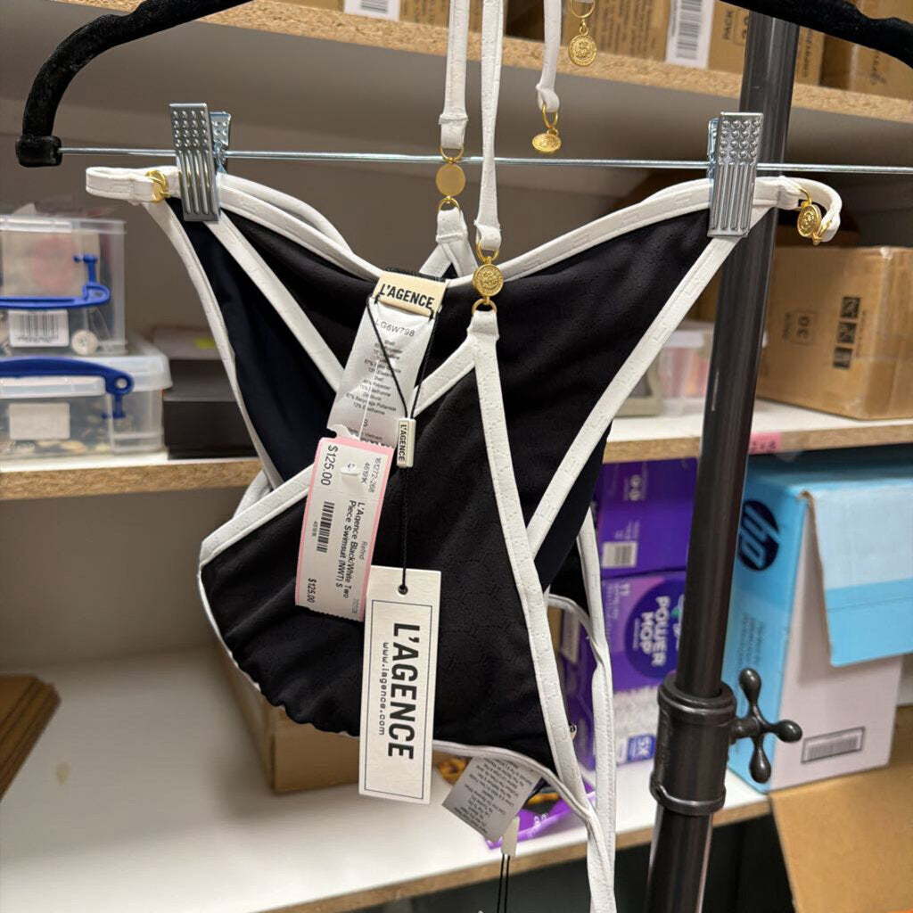 Black/White Two Piece Swimsuit (NWT)