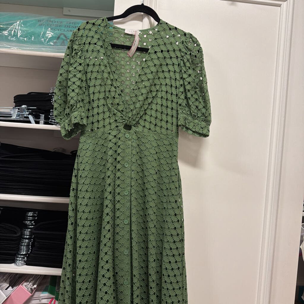 Green Eyelet Dress