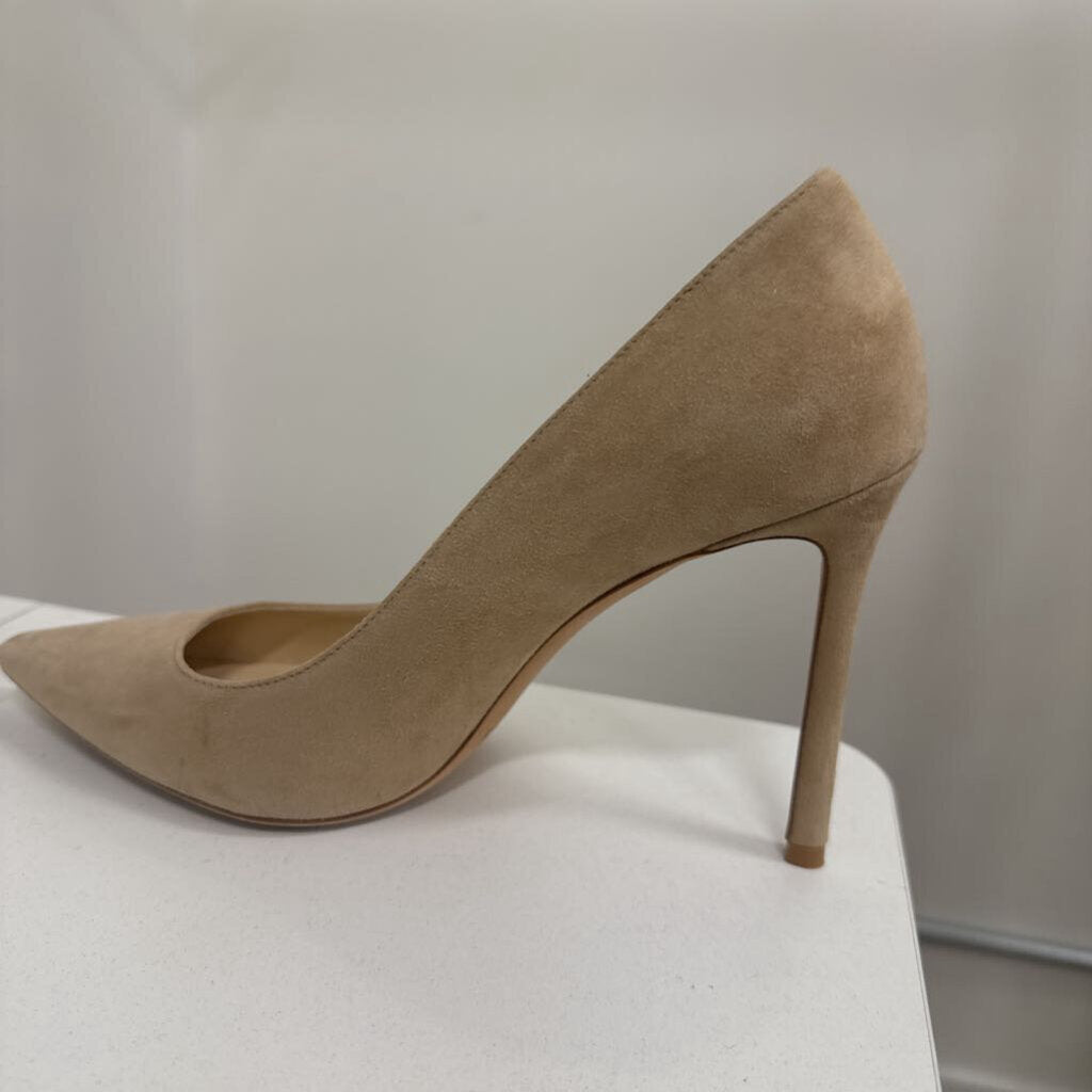 Beige Suede Pump