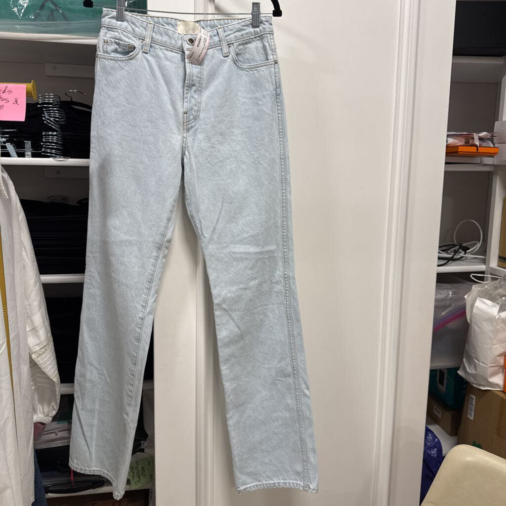 Light Wash Straight Leg Jean