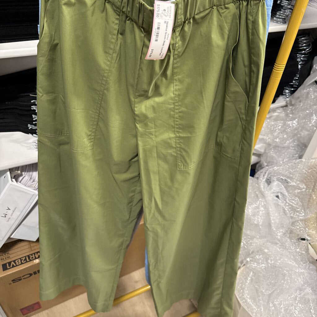 Green Wide Leg Pant