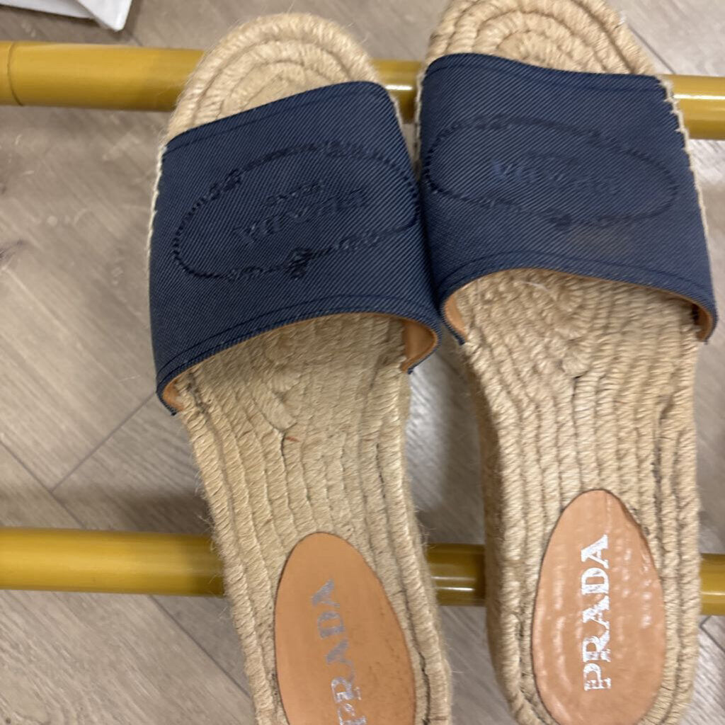 Blue Denim Espadrille Sandal