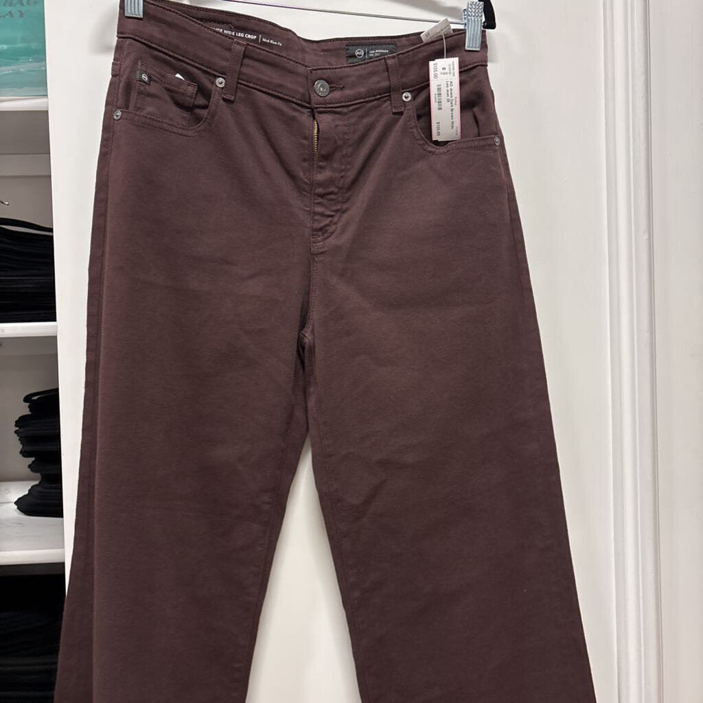 Dark Brown Wide Leg Jean