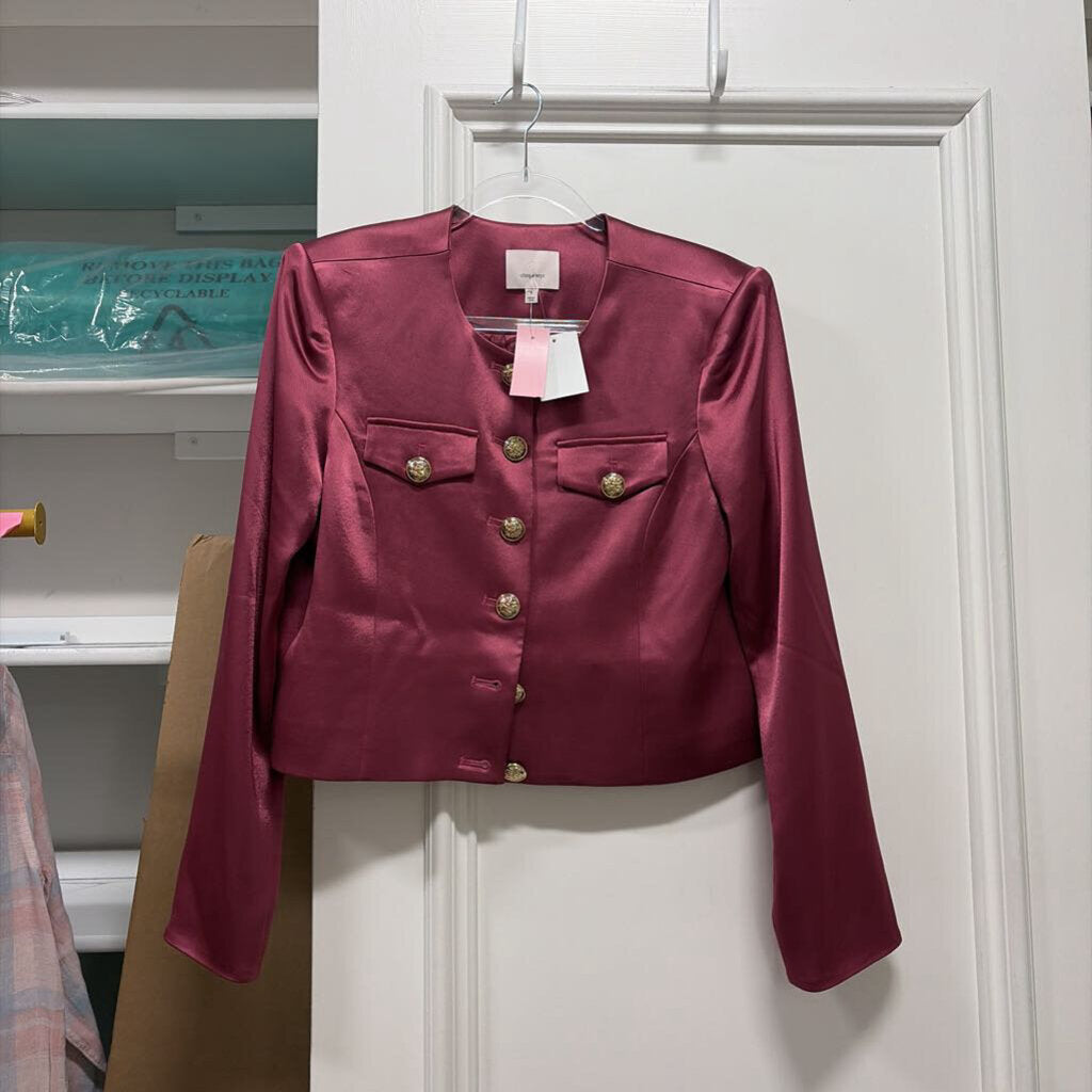 Pink Triacetate/Poly Jacket (NWT)