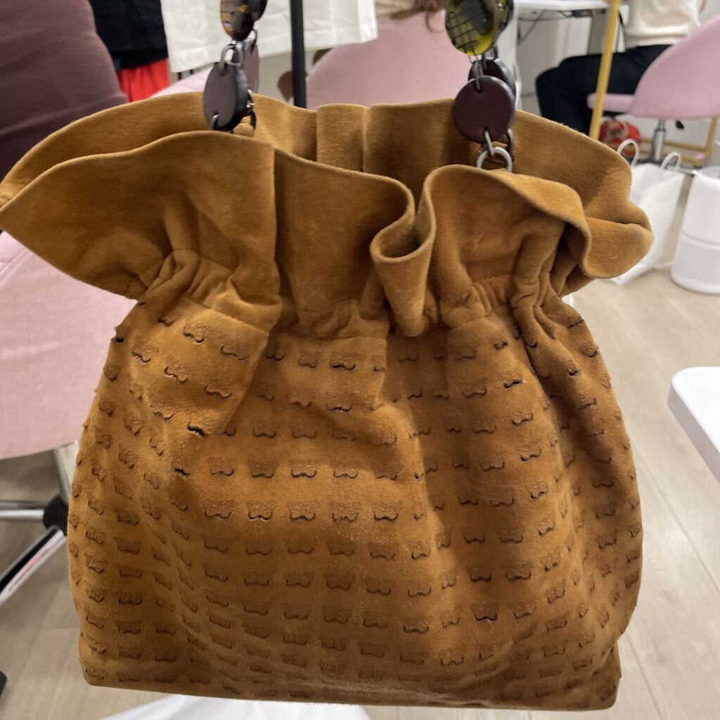 Brown Suede Vintage Bag