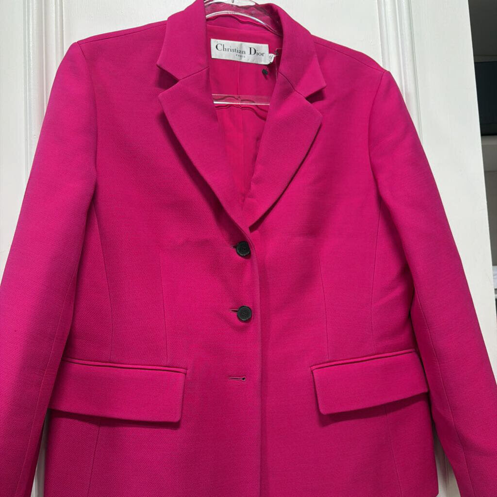 Fuschia Wool/Silk Jacket