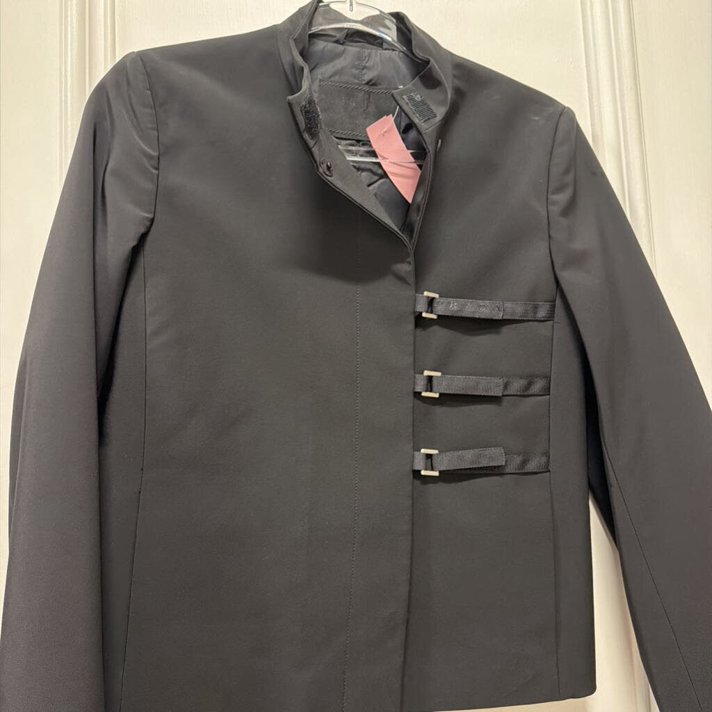 1999 Black Poly Buckle Strap Insulated Jacket