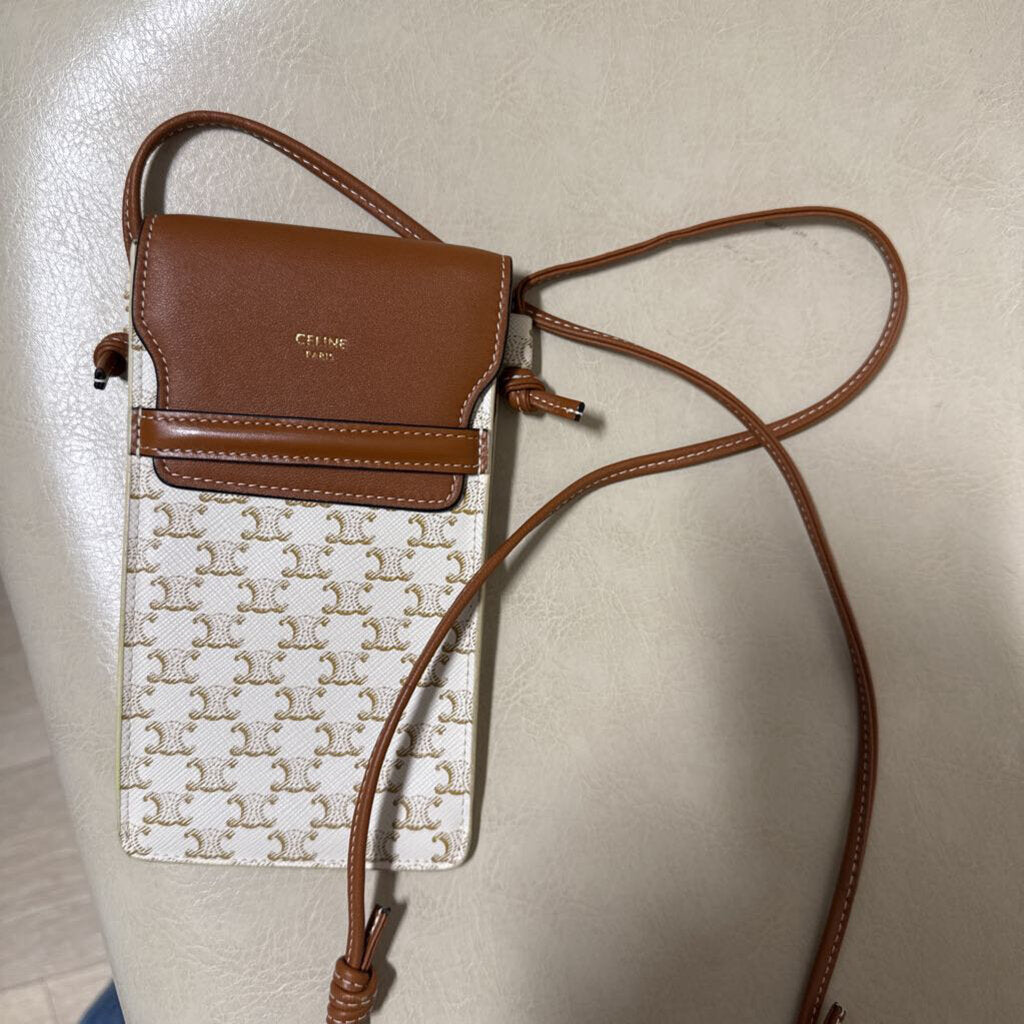 Celine Brown Triomphe Phone Case