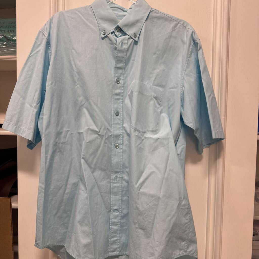 Light Blue Cotton Oversized Button Down