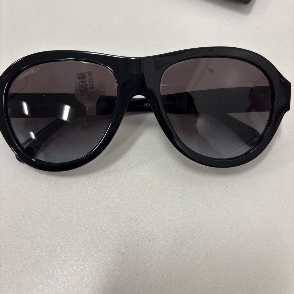 Black Strass Pilot Sunglasses