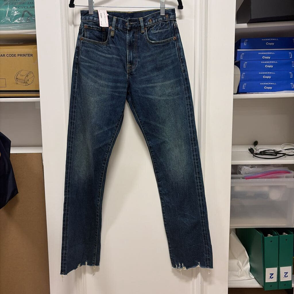Blue Straight Leg Jeans