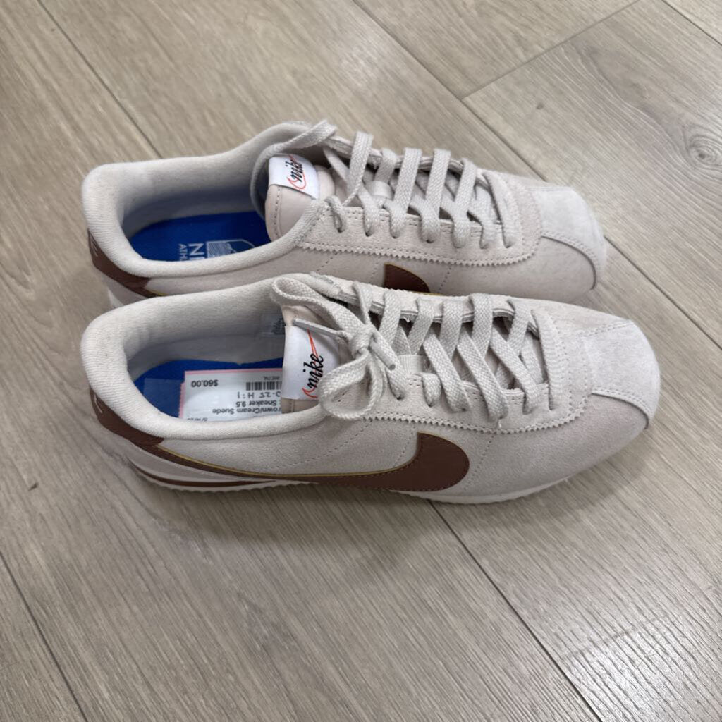 Brown/Cream Suede Cortez Sneaker