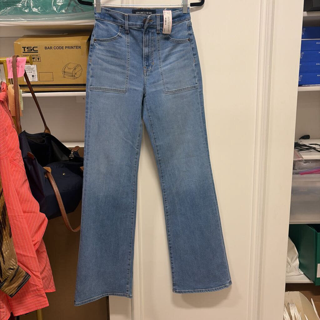 Medium Wash Wide Leg Jean