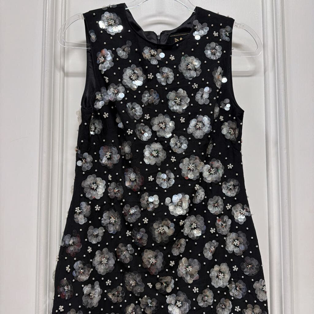 Black Embellished Mini Dress (NWT 575)
