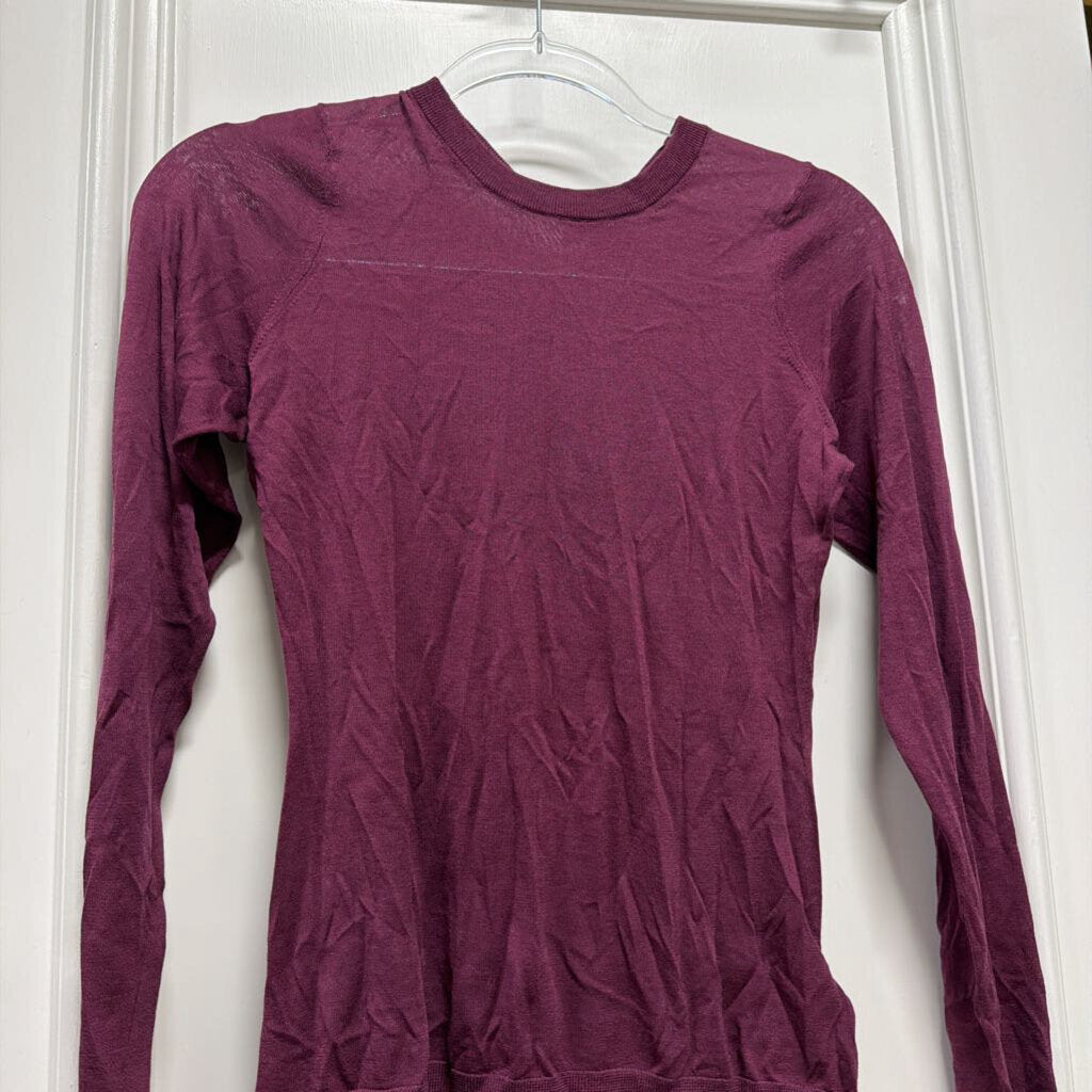 Plum Cotton/Silk Sweater