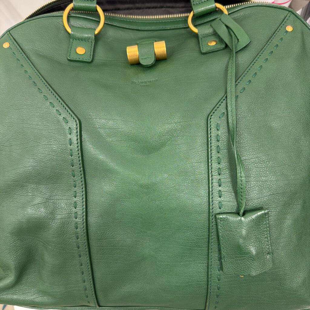 Green Leather Muse Tote