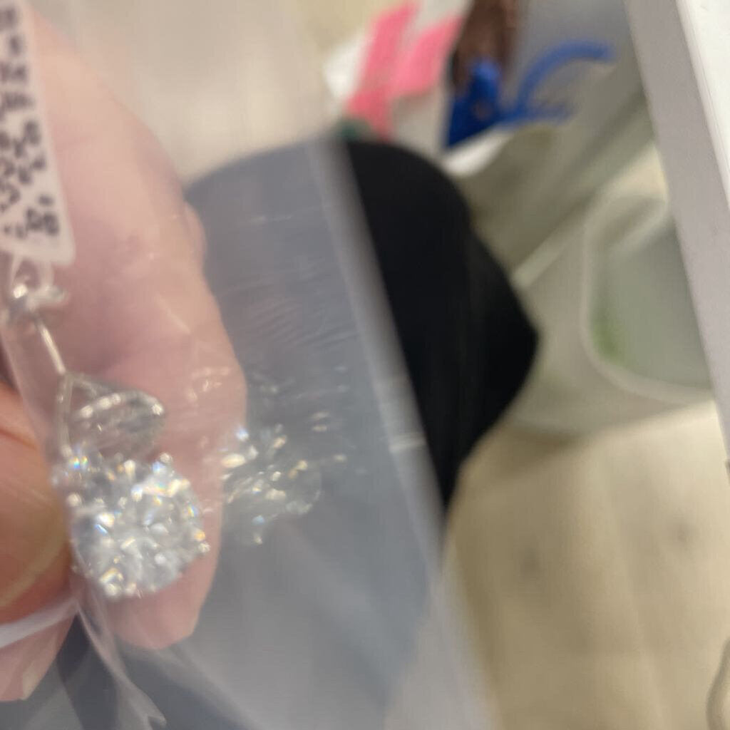 #27 Lab Diamond Studs - 3.08/3.05ctw