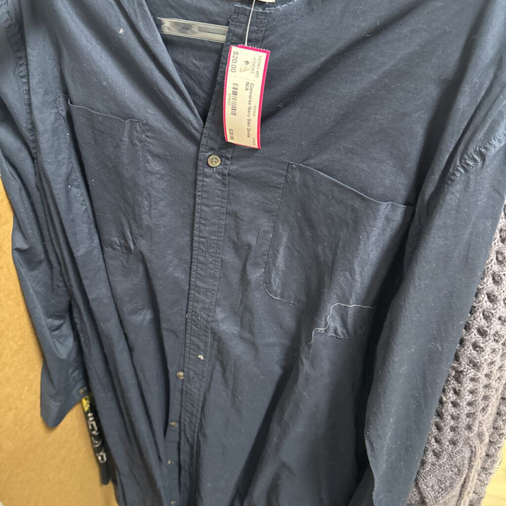 Navy Shirt Dress