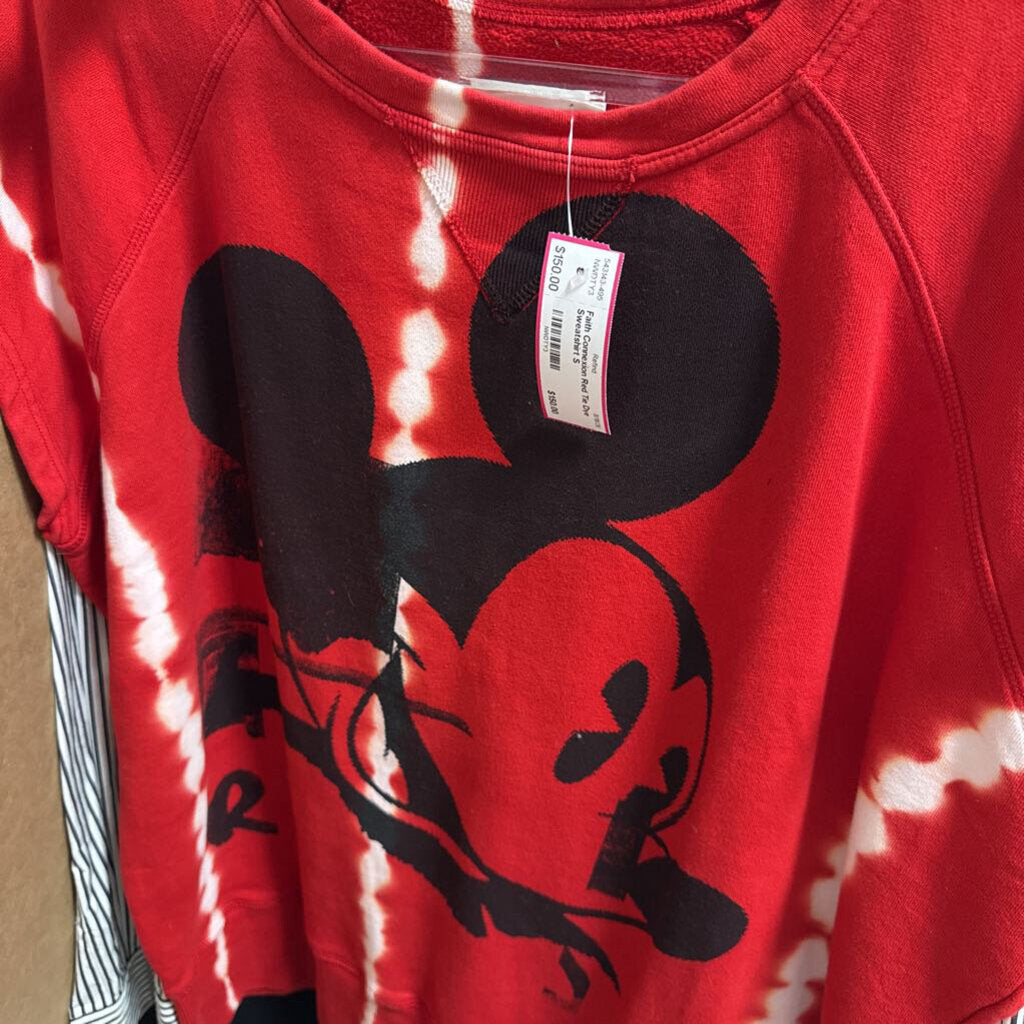Red Tie Dye Sweatshirt