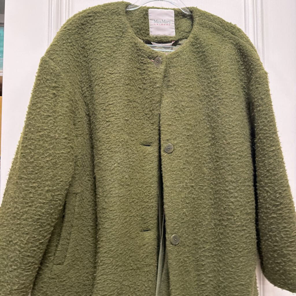 Green Poly/Wool Coat