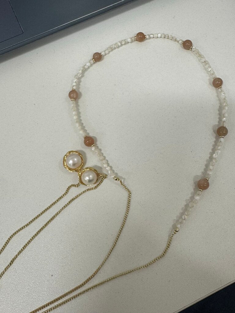 Beaded Lariat Necklace