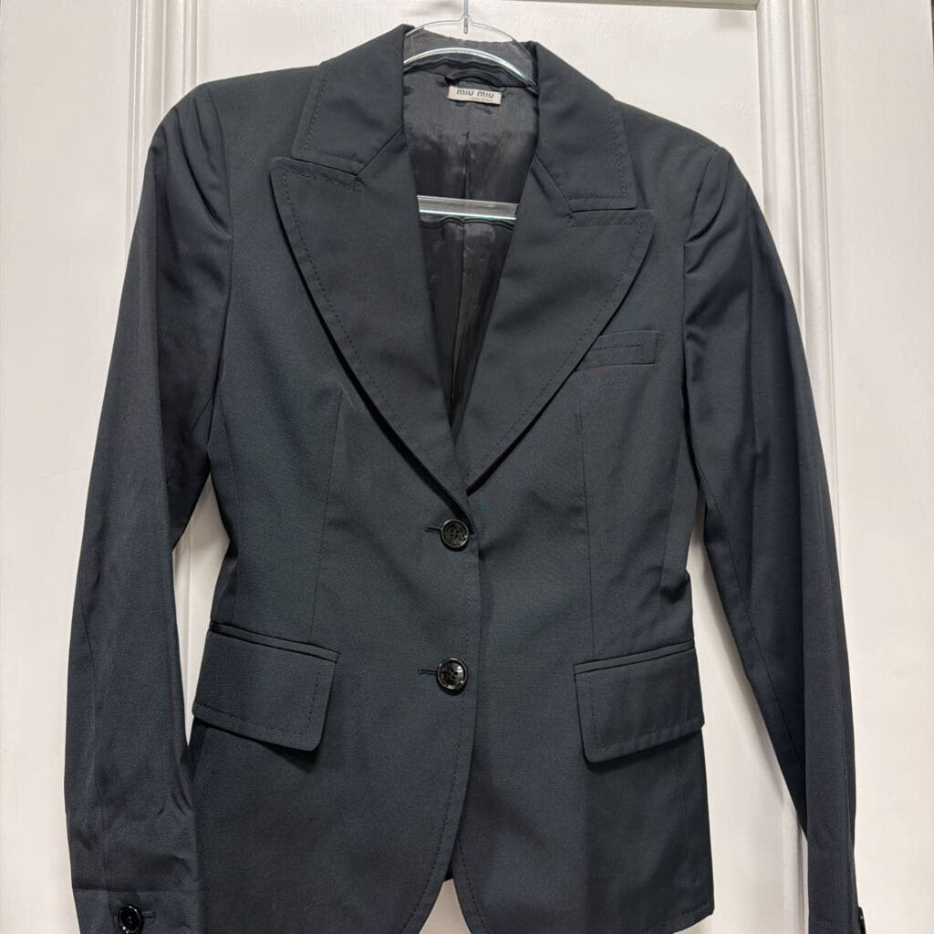 Black Cotton/Poly Jacket