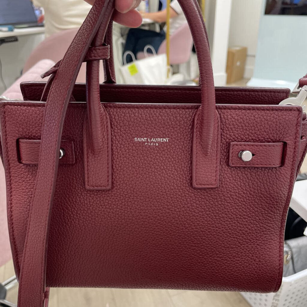 Burgundy Leather Sac de Jour 2Way Bag