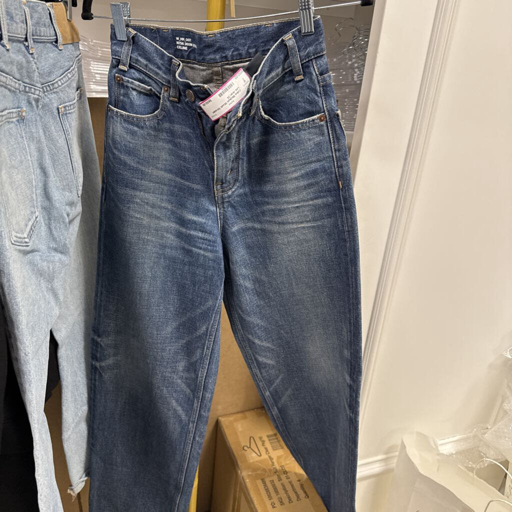 Medium Wash Straight Leg Jean