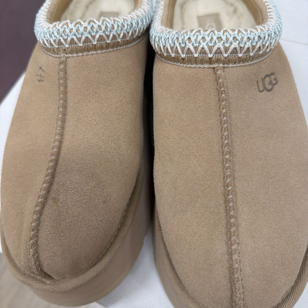Taupe Shearling Slipper, 10