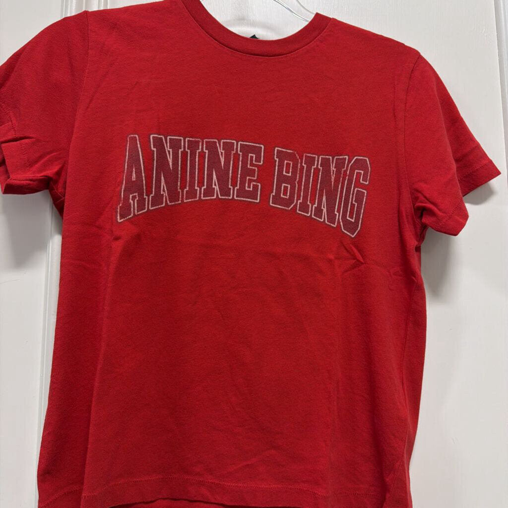 Red Cotton Logo Tee (NWT)