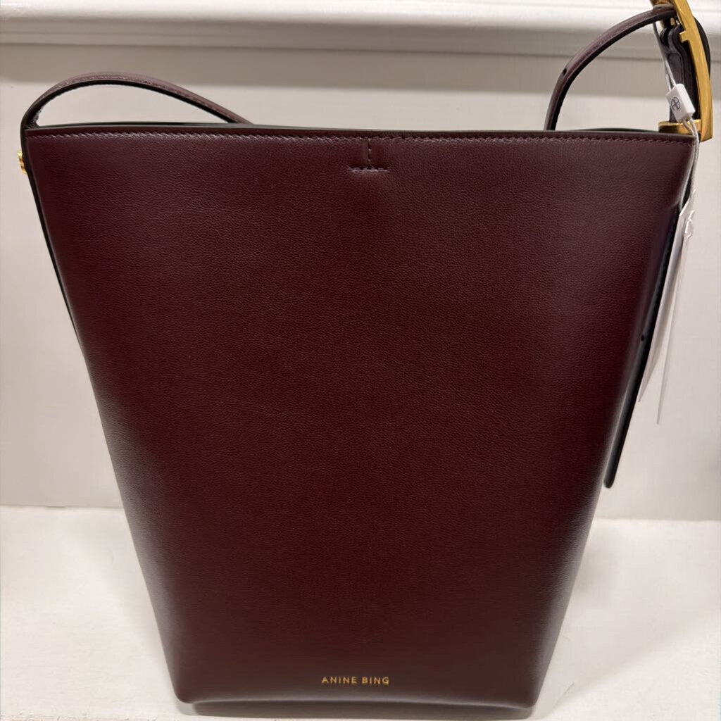 Burgundy Elly Medium Bucket Bag (495) NWT
