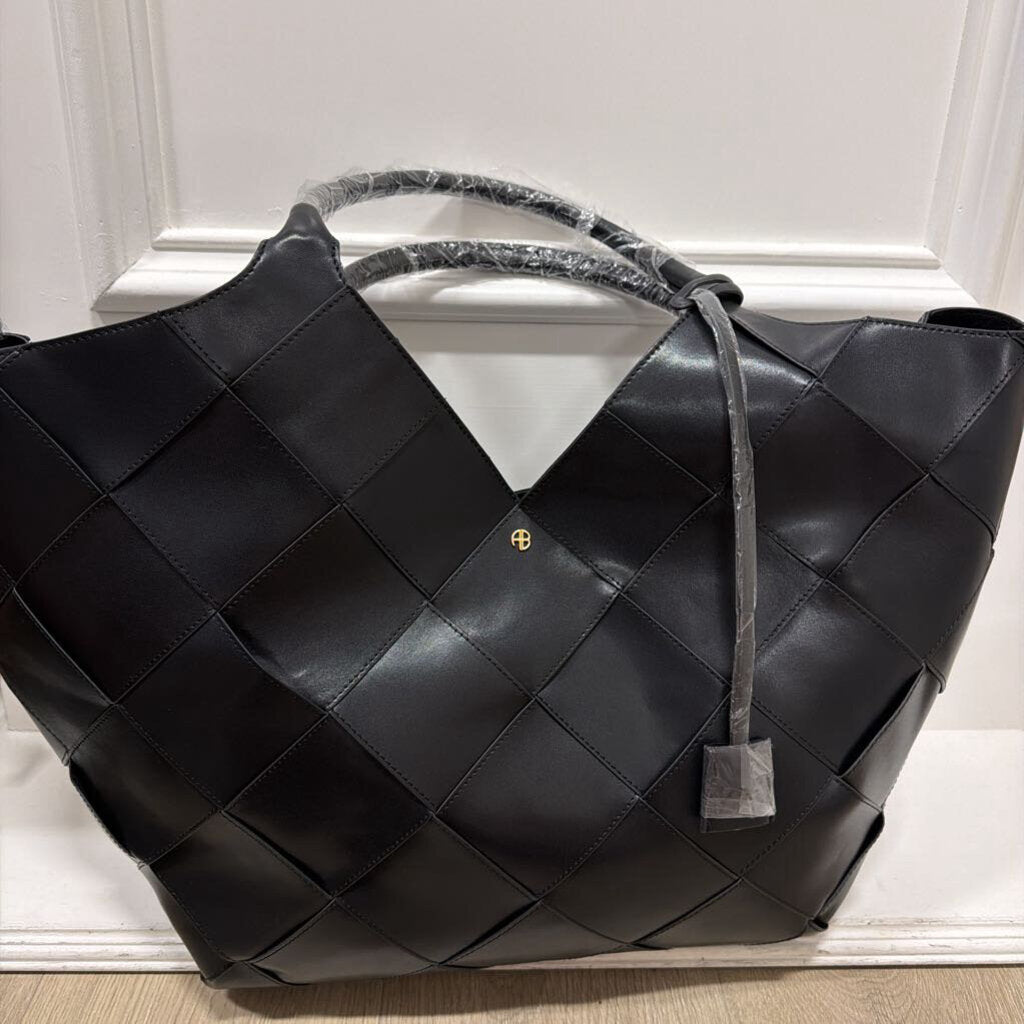 Black Braided Lili Tote (750) NWT