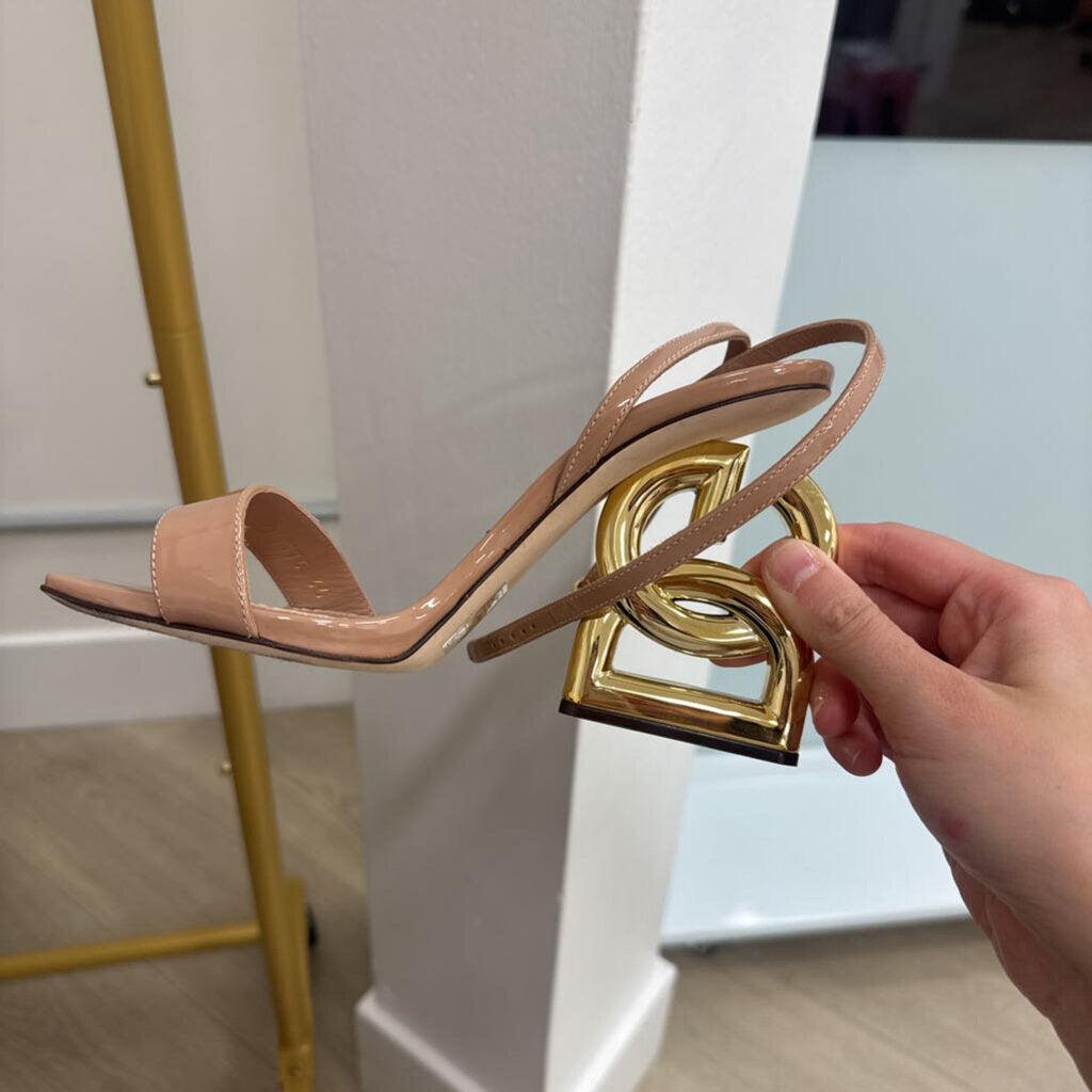 Nude Patent "DG" Heels