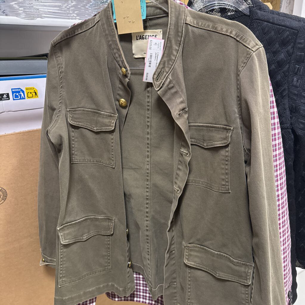 Green Cotton Utility Jacket