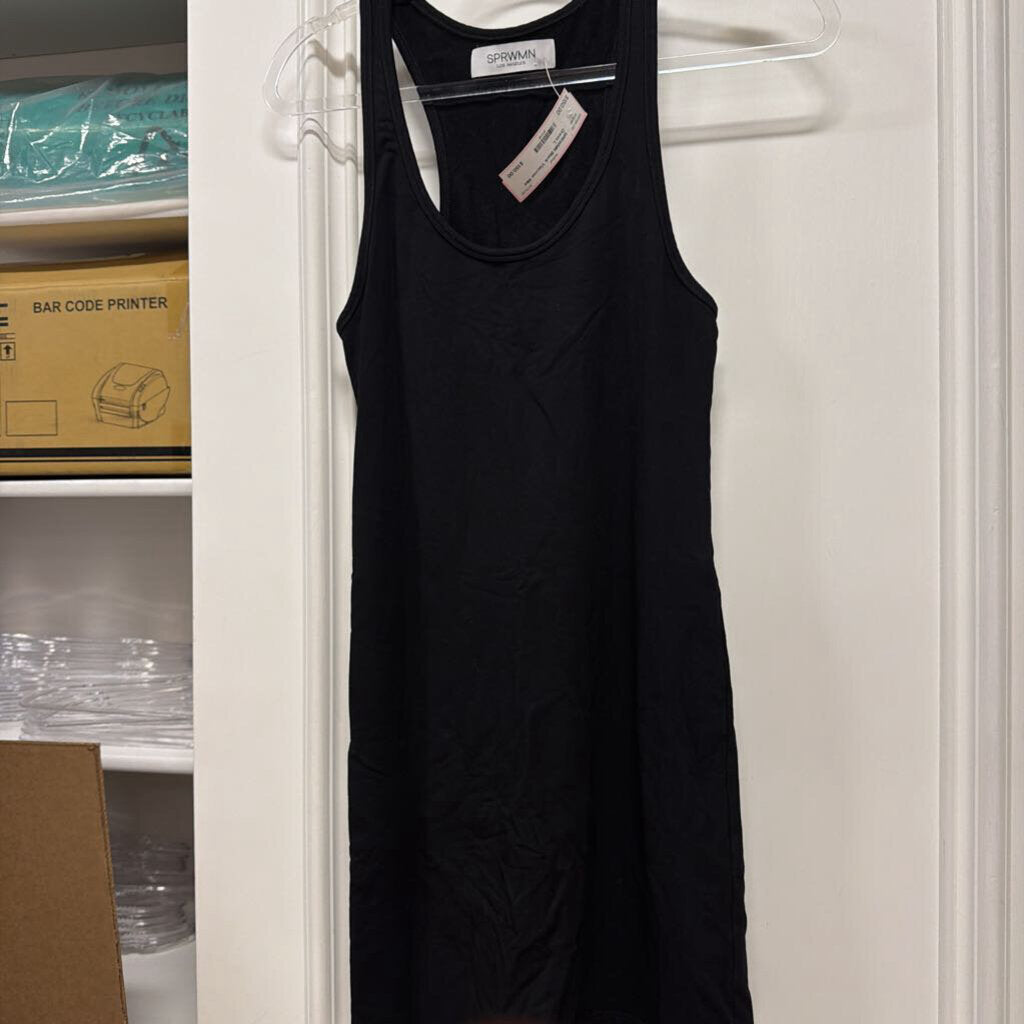 Black Viscose Mini Dress