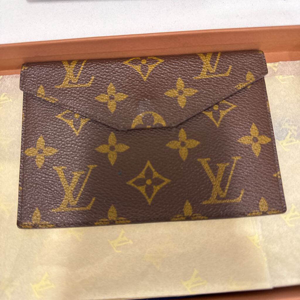 Vintage Brown LV Monogram Card Case