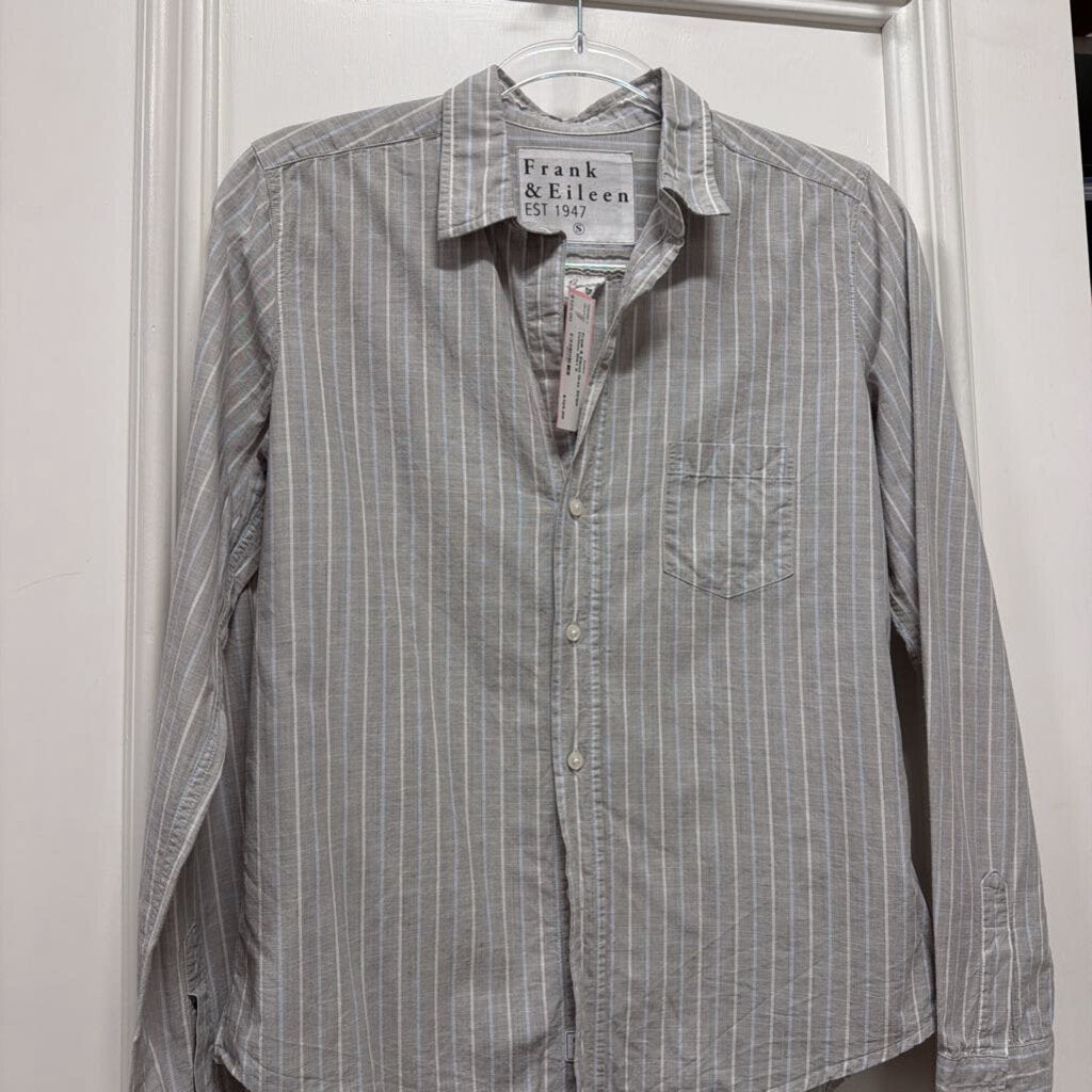 Gray Stripe Cotton Shirt