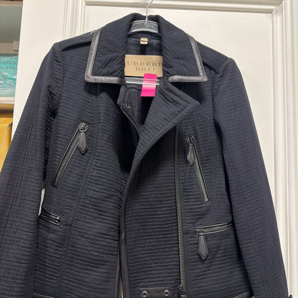 Navy Blue Cotton Jacket