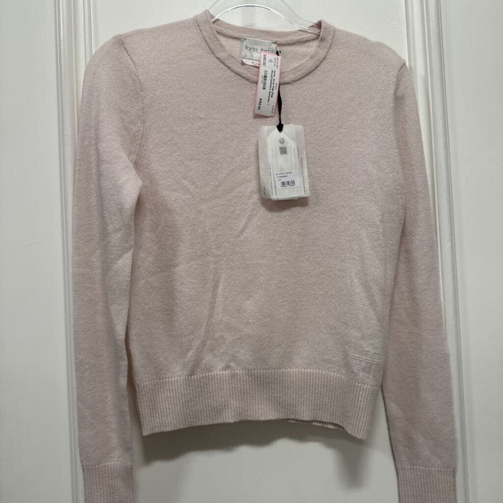 Pale Pink Wool/Cashmere Sweater