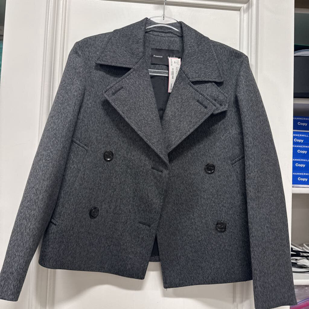 Gray Poly/Wool Swing Jacket