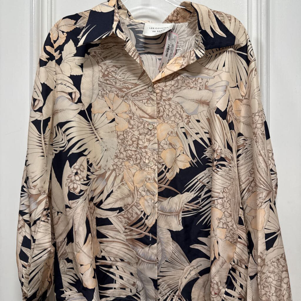 Multicolor Printed Silk Shirt (as is)