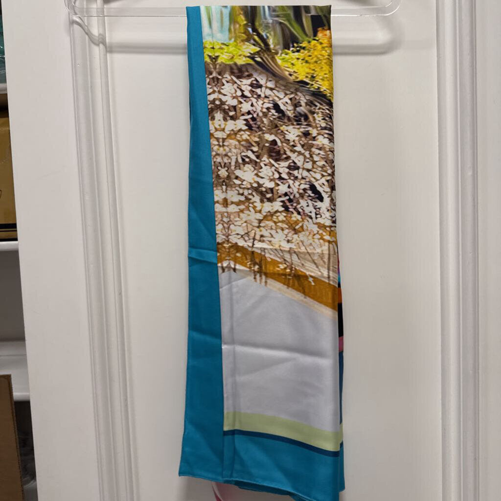 Multicolor Printed Silk Shawl