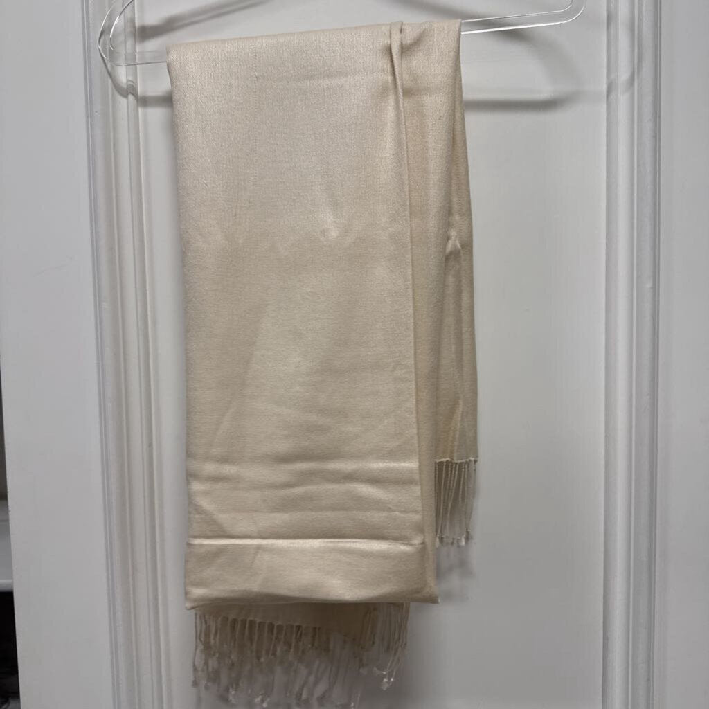 White Cashmere/Silk Scarf