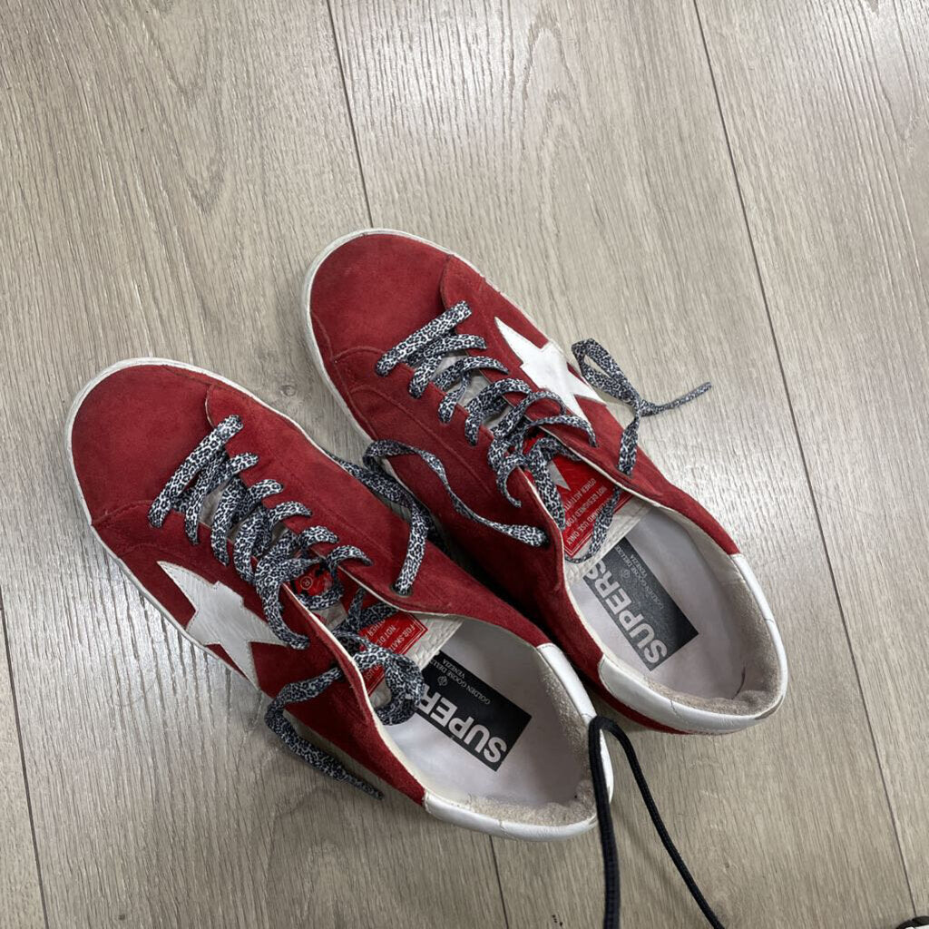 Red Suede Sneakers