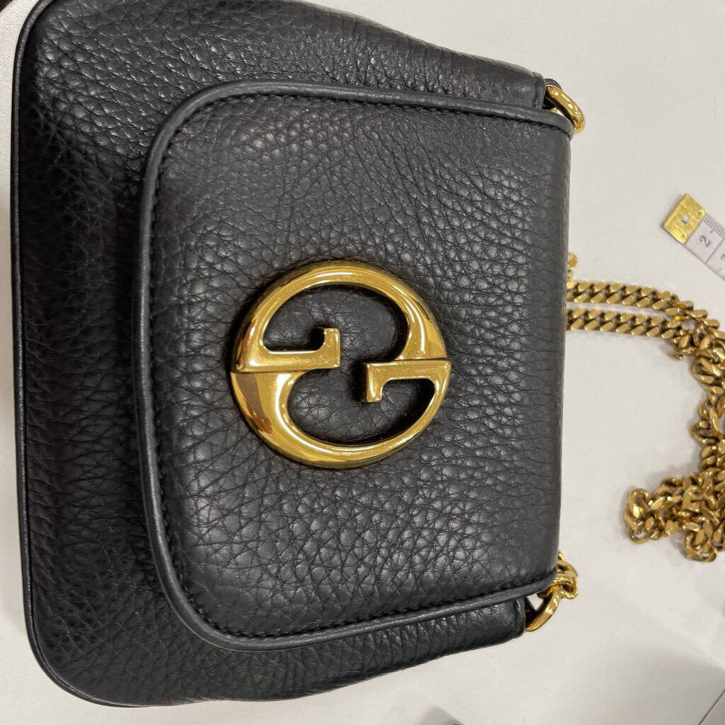 Black Leather 1973 Shoulder Bag(est 1700)