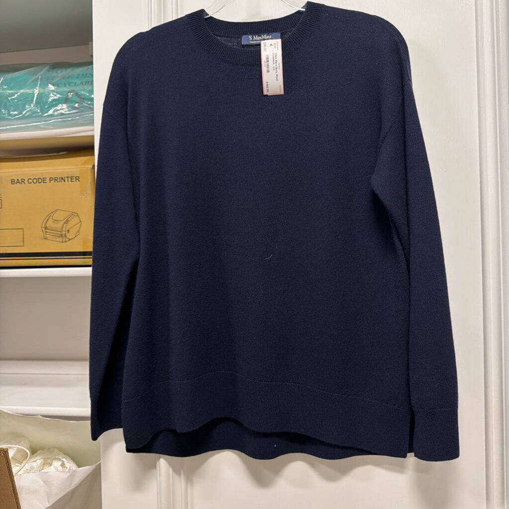 Navy Wool Crewneck