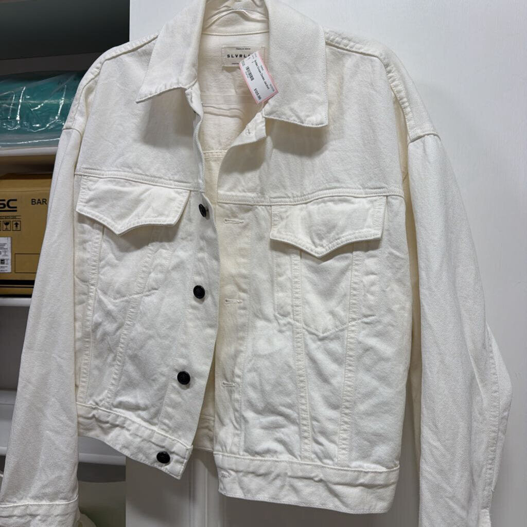 Cream Denim Jacket