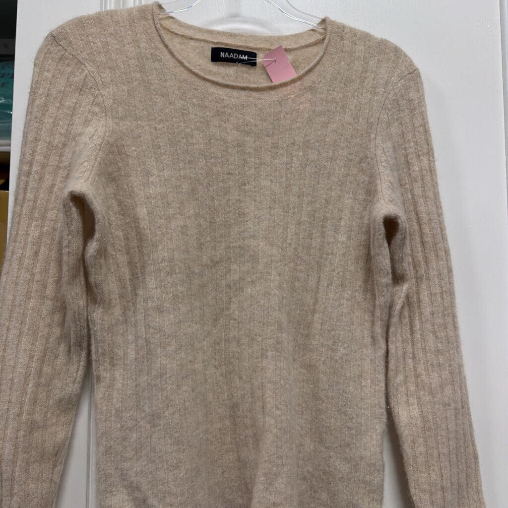 Tan Ribbed Cashmere