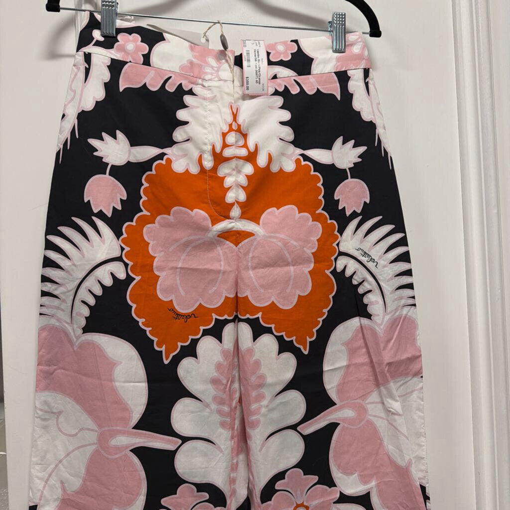 Black/Pink/Orange Viscose/Silk Pant (NWT)