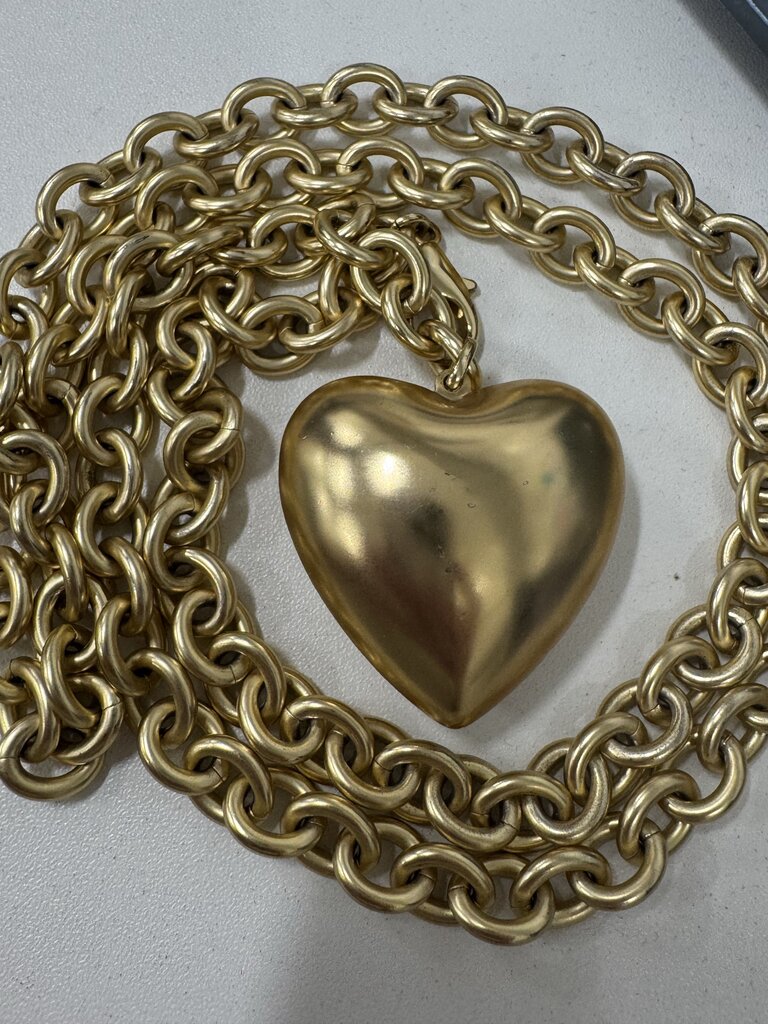 Gold Heart Chain Necklace